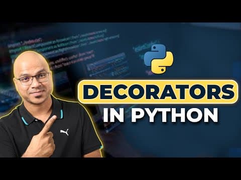 #44 Python Tutorial for Beginners | Decorators thumbnail