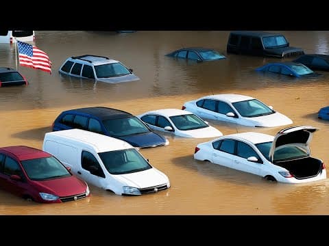 CHAOS in North Carolina ! INSANE Flash Floods Turn Streets into Rivers – Homes & Cars Underwater thumbnail