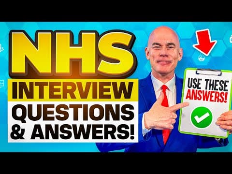 NHS INTERVIEW QUESTIONS & ANSWERS! (How to PREPARE for an NHS INTERVIEW!) thumbnail