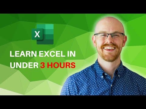 Learn Excel in Under 3 Hours | Pivot Tables, Lookups, Data Cleaning thumbnail