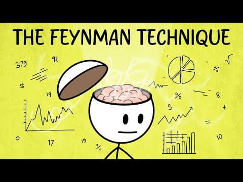 Learn Anything 10x Faster (Feynman Technique Explained) thumbnail