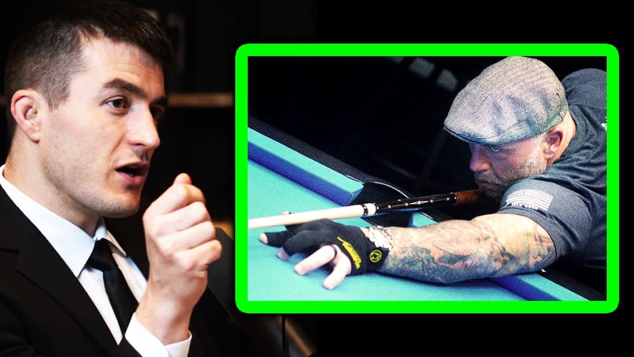 Joe Rogan Playing Pool Lex Fridman on Joe Rogan's focus at the pool table | Glasp