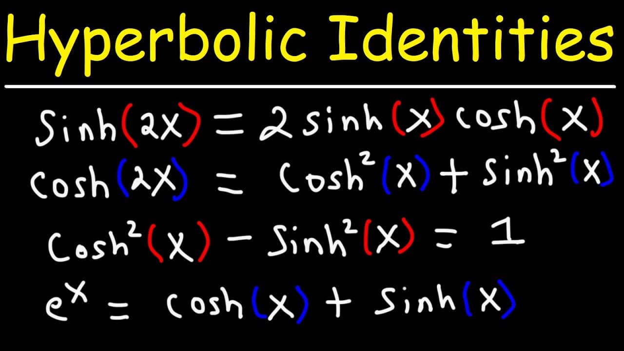 Exponentail Function Diffrence What Are Common Hyperbolic Trig Identities? | Glasp