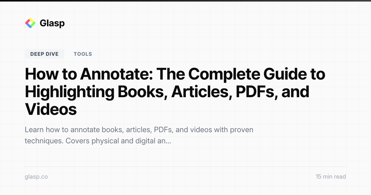 How to Annotate: The Complete Guide to Highlighting Books, Articles ...